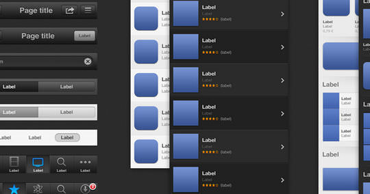 iOS6 GUI PSD
