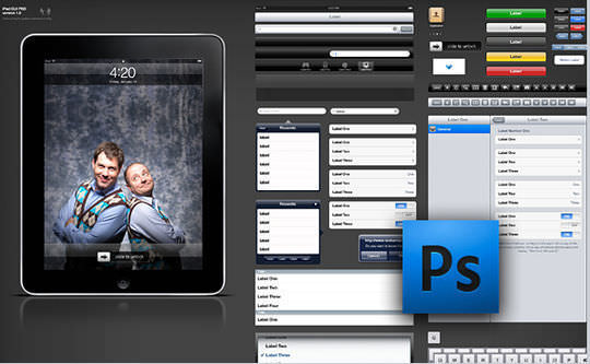 iPad GUI PSD