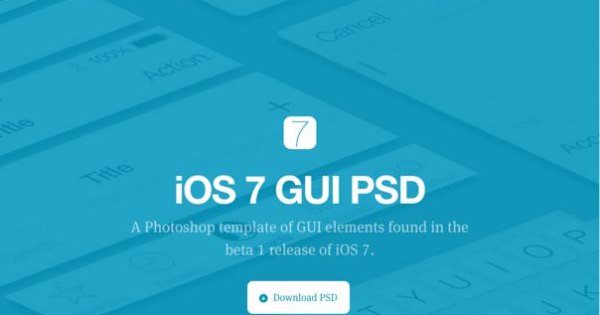 新しいiOSに合わせたデザインを作るのに使えそうな「iOS7 GUI PSD」