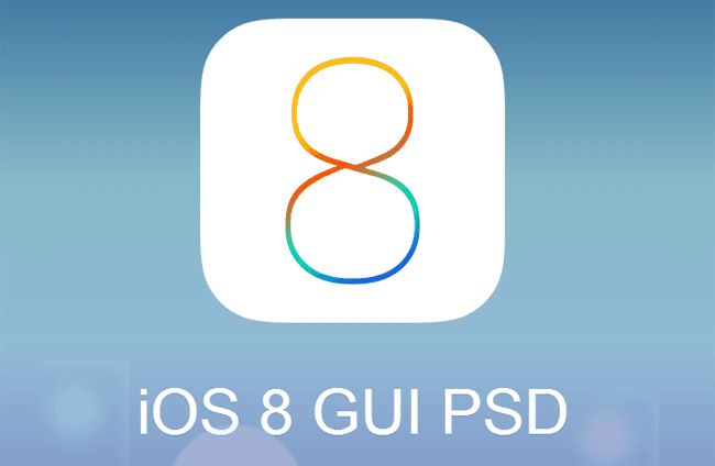 iOS8 GUI PSD