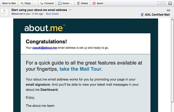 about.me Mail
